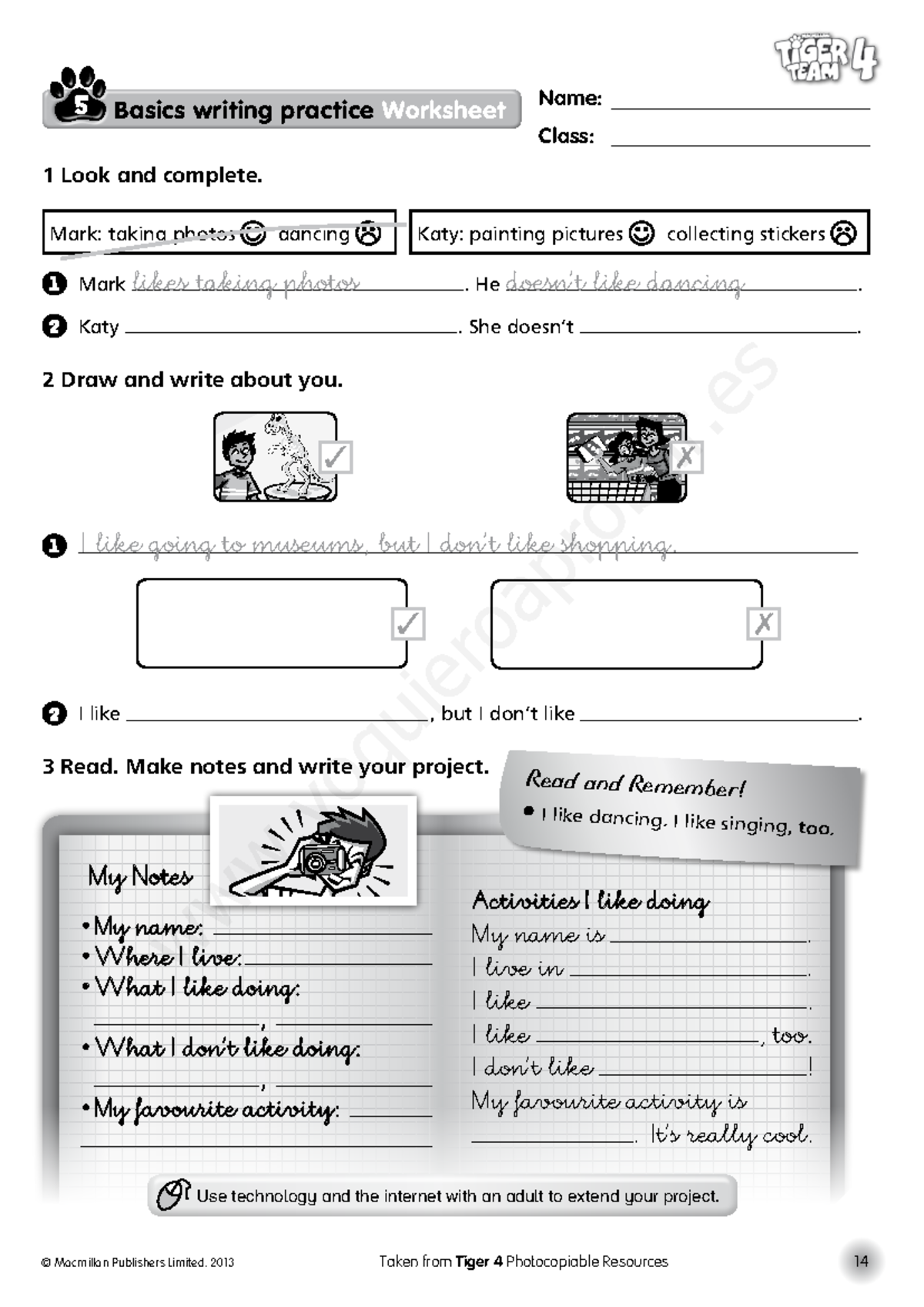 Basics Writing Practice Worksheet for Class 1: Look and Complete - Studocu