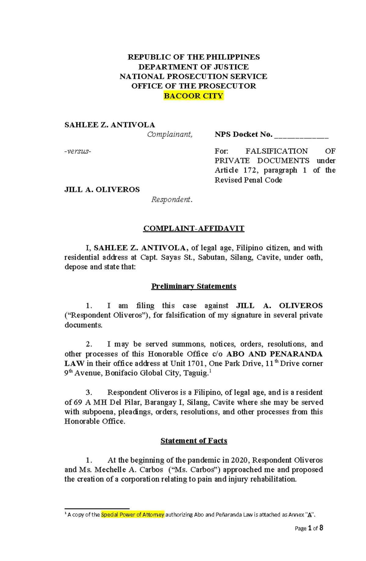 Sample Extrajudicial Settlement Among Heirs With Deed Of Sample