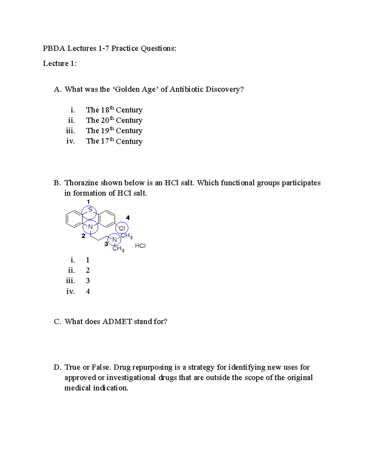 PBDA Lectures 1-7: Practice Questions & Review for Final Exam - Studocu