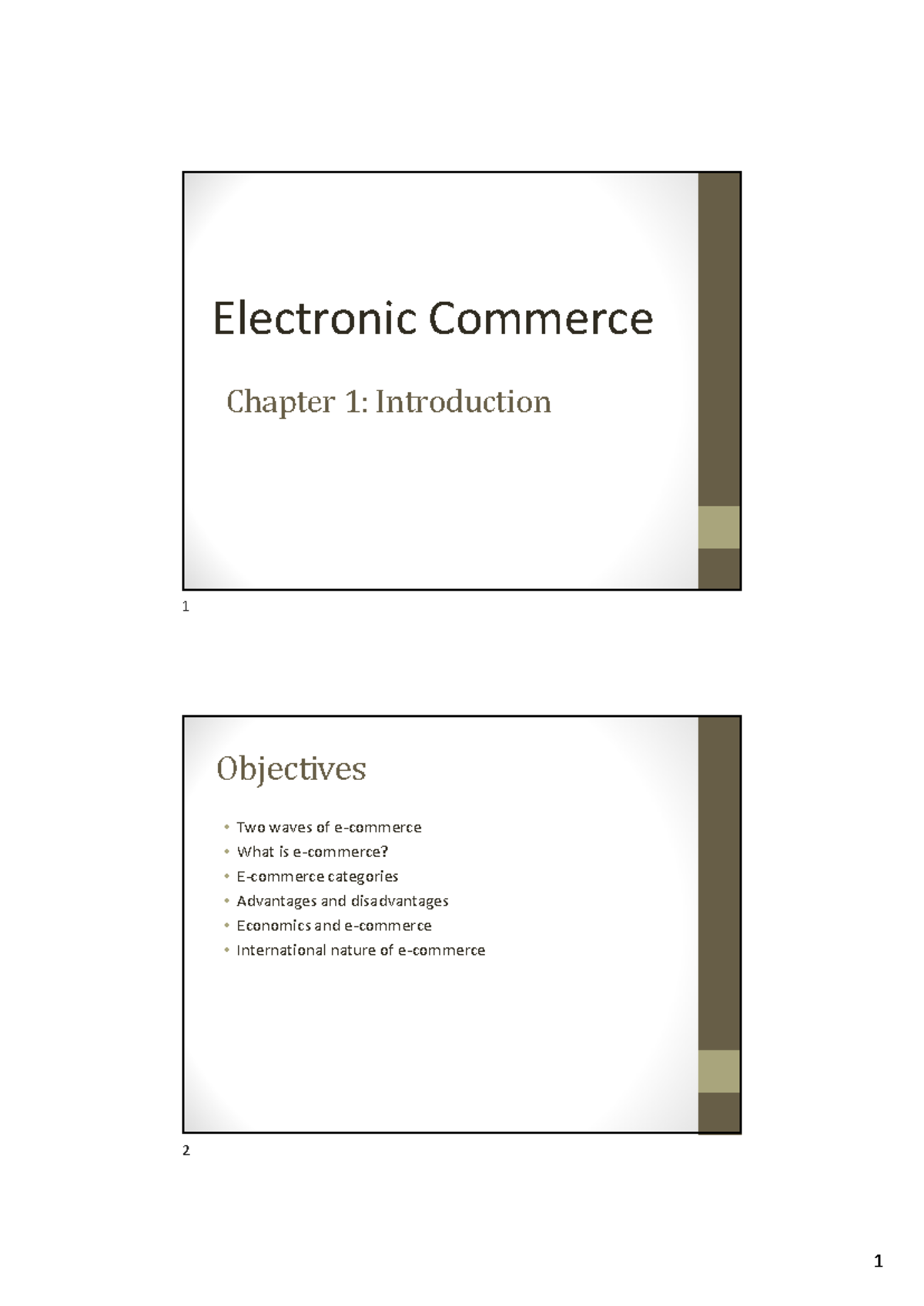 Chapter 1 - âdasadas - Chapter 1: Introduction Electronic Commerce ...