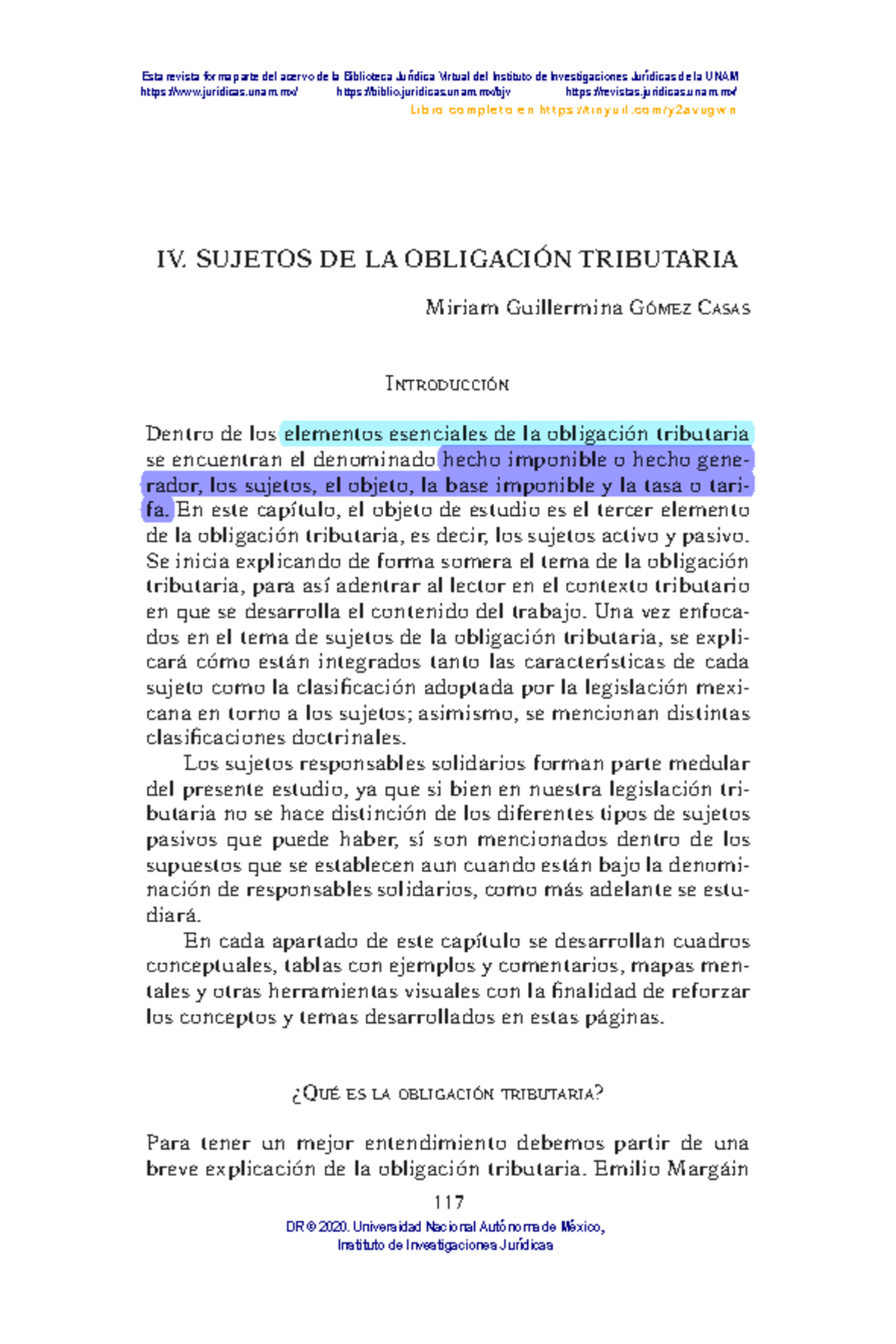 Sujetos de la Obligación Tributaria en México: Análisis y Clasificación ...