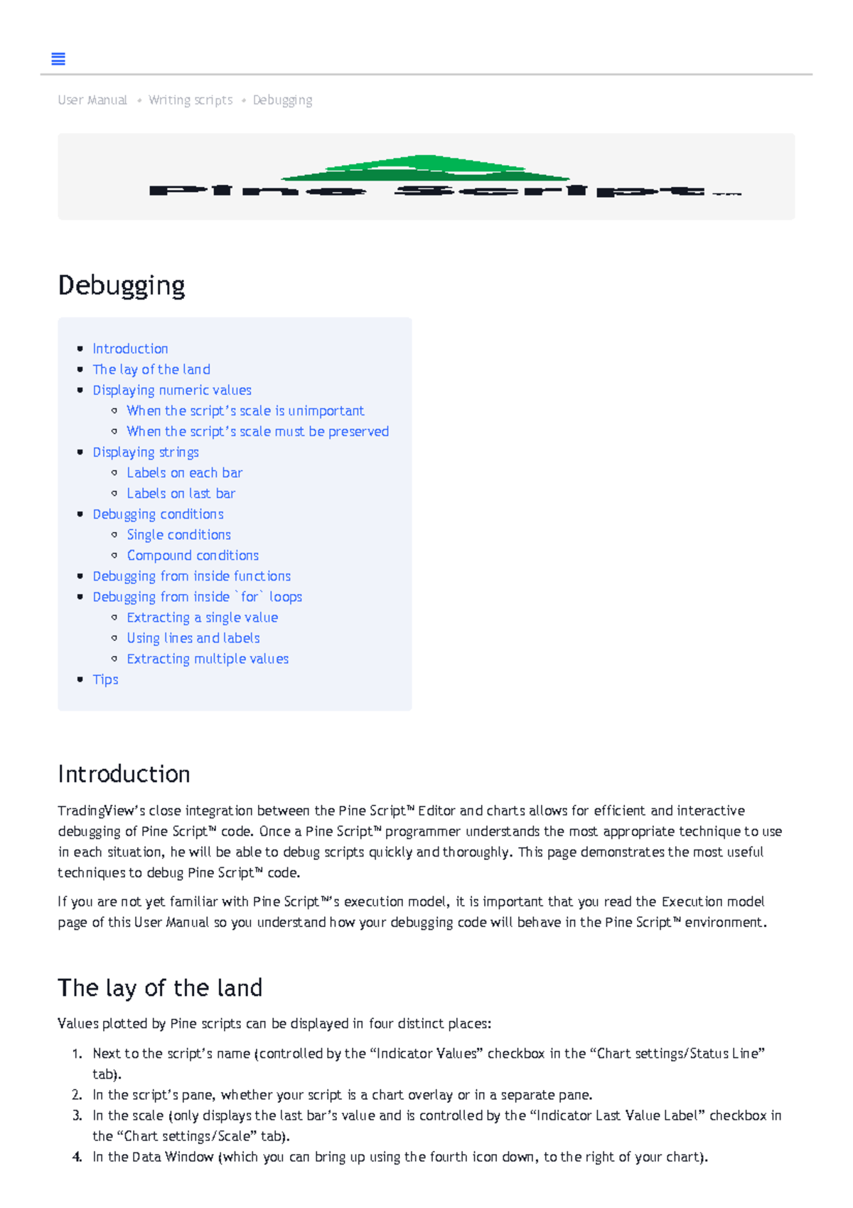 User Manual: Debugging Pine Scripts (Course Code: 00045) - Studocu
