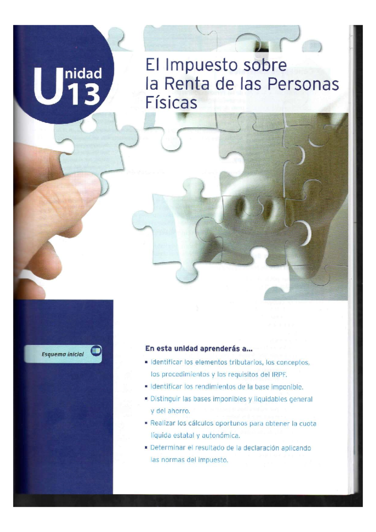 Unidad 13: El Impuesto sobre la Renta de las Personas Físicas (IRPF ...