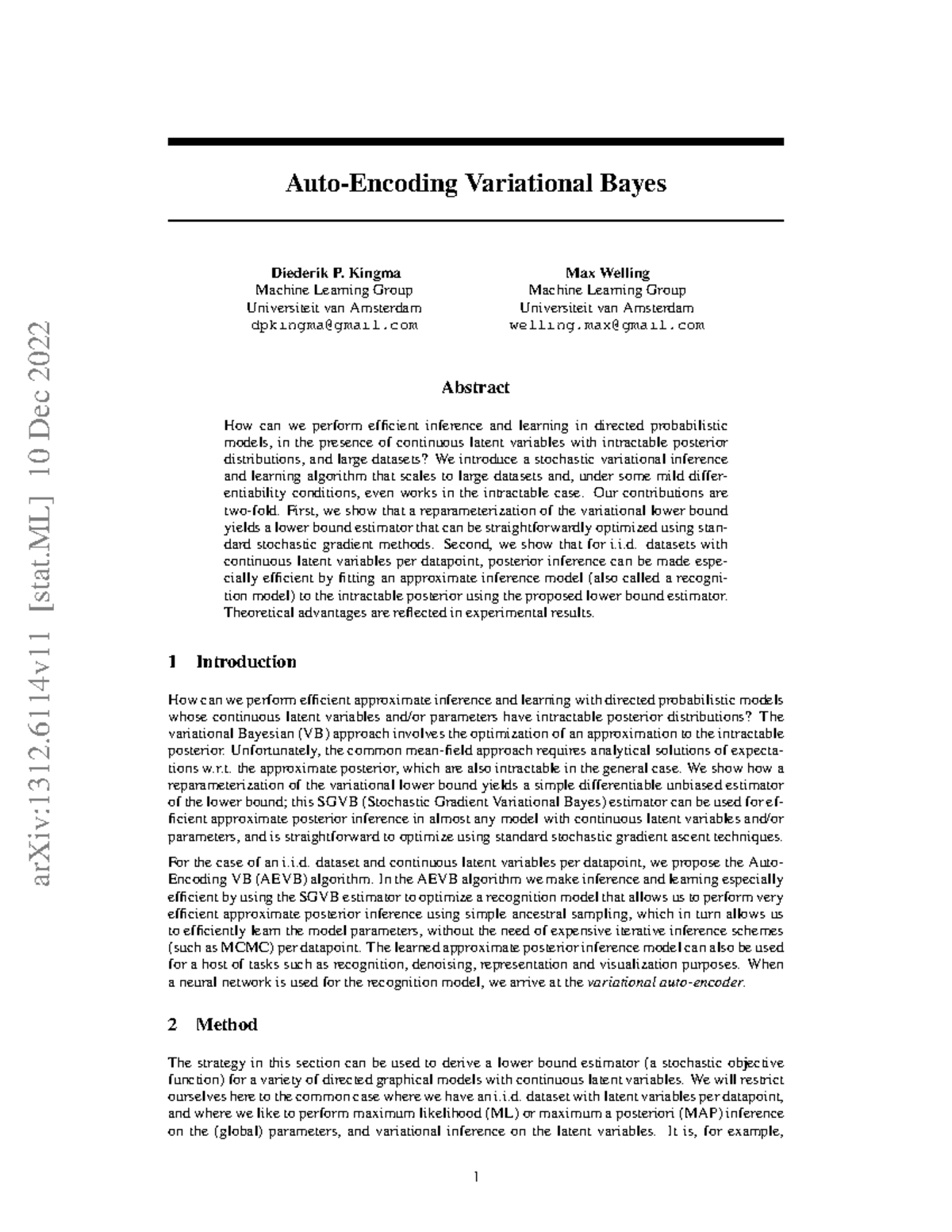 Variational Bayes for Efficient Inference in Probabilistic Models ...