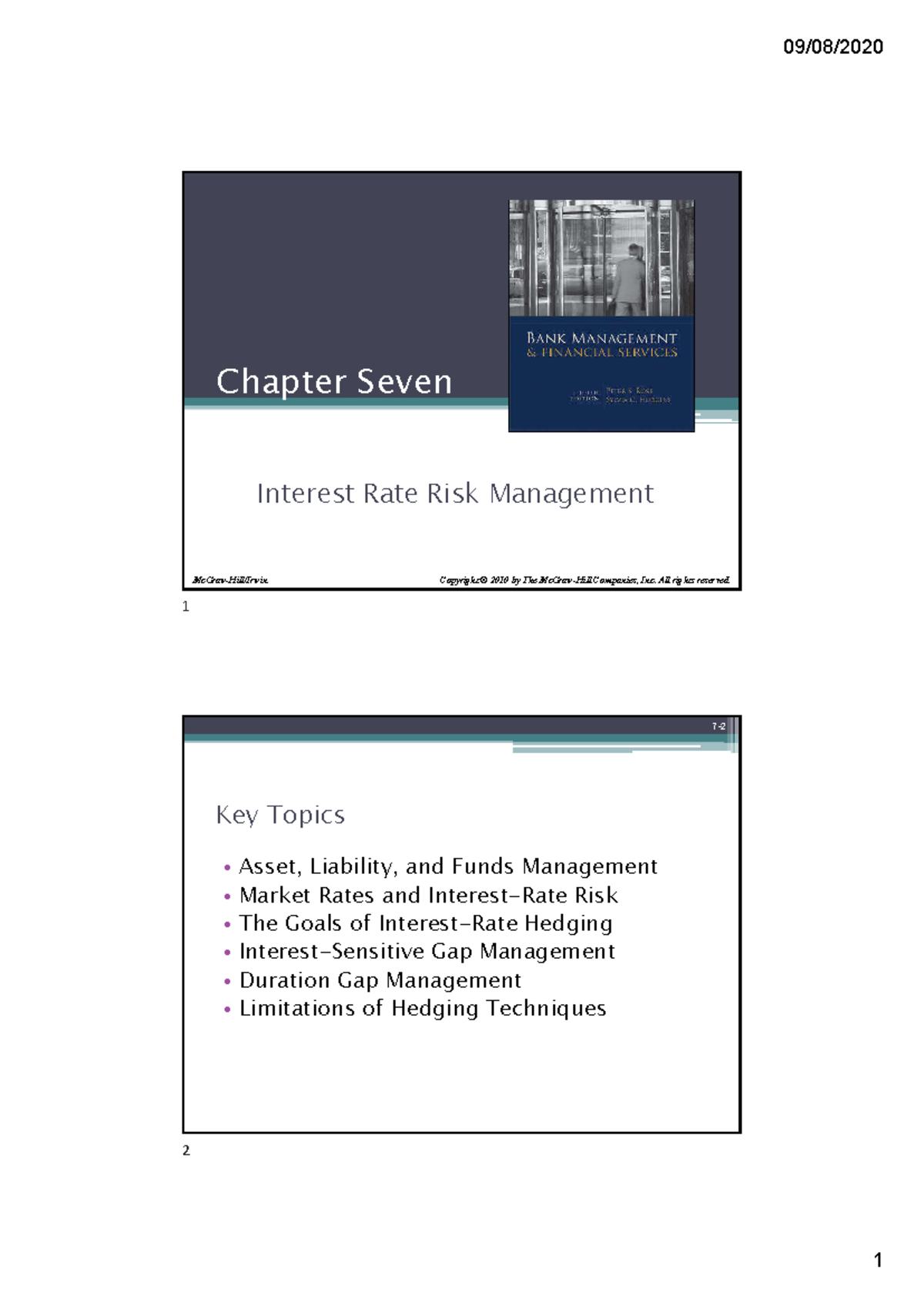 B01028 Chapter 7: Comprehensive Guide to Interest Rate Risk Management ...