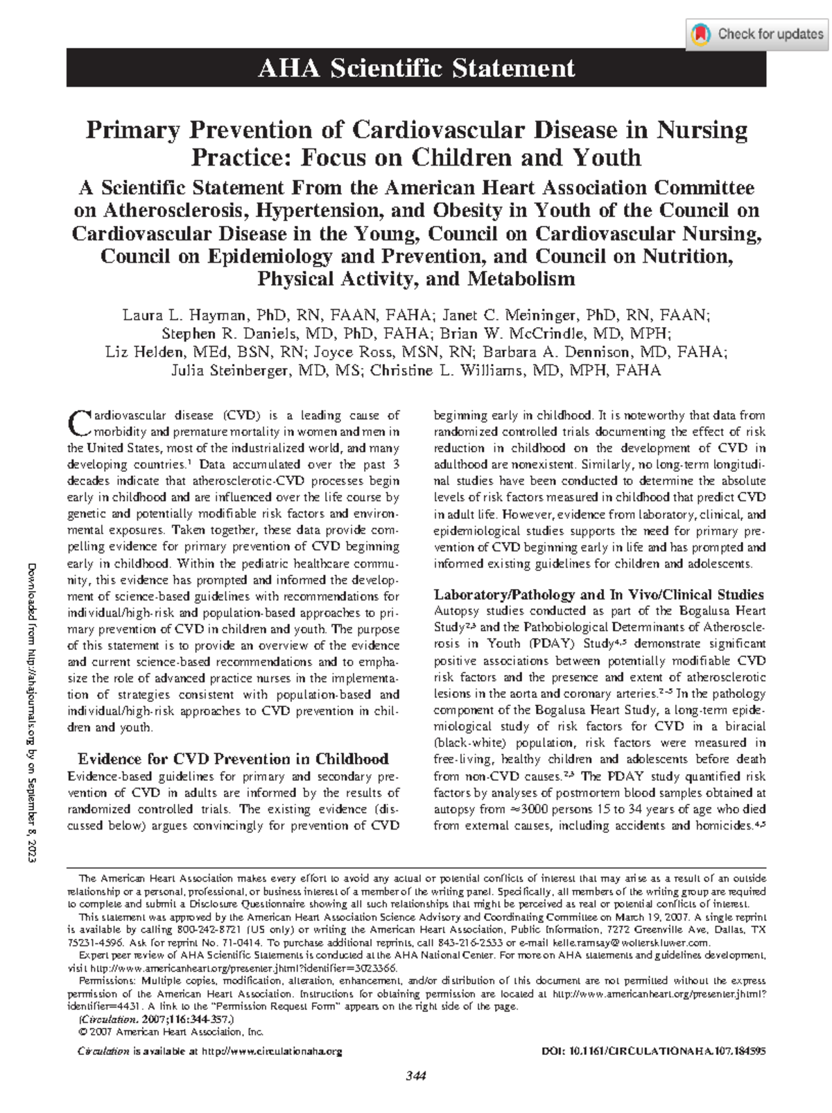 Circulation of the heart - Primary Prevention of Cardiovascular Disease ...
