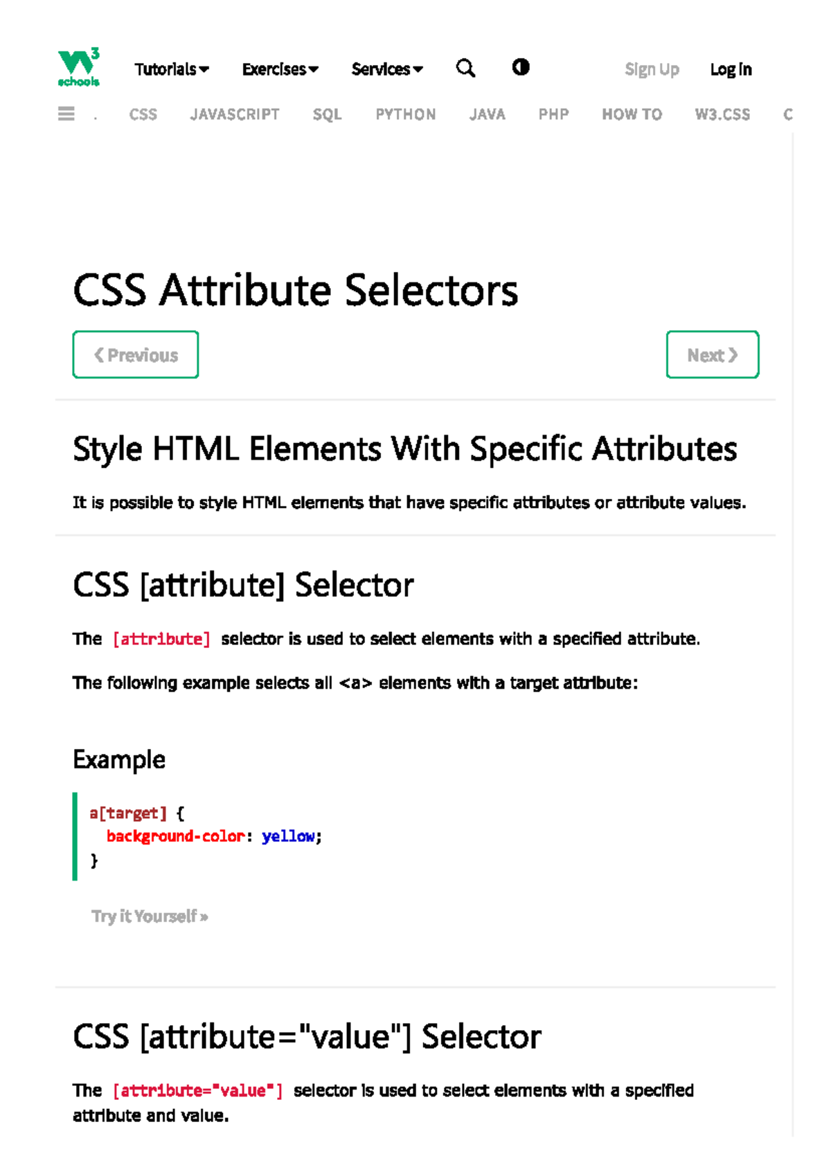 CSS Attribute Selector Tutorial: Styling HTML Elements - Studocu
