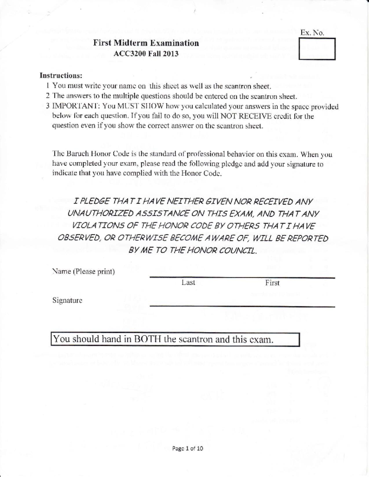 2013 Fall ACC3200 Practice Midterm Exam 1 - Studocu
