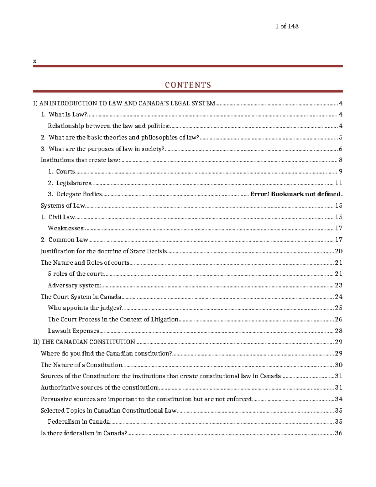 Com Law Notes: An Introduction to Law and Legal Systems (Restall Best ...