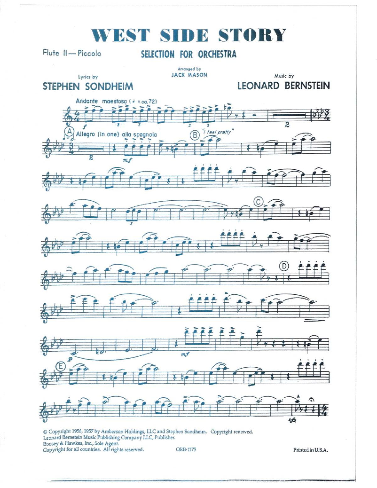 WSS Flute II & Piccolo Selections for Orchestra - Studocu