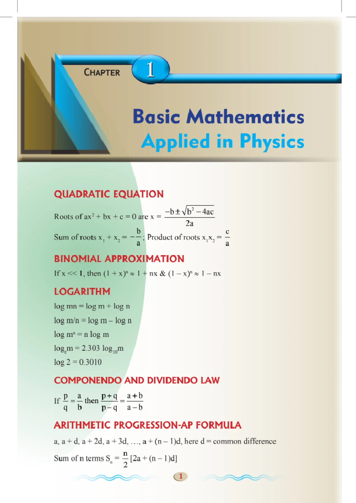REVISION CAPSULE PHYSICS: Key Concepts and Formulas for Course PHYS101 ...