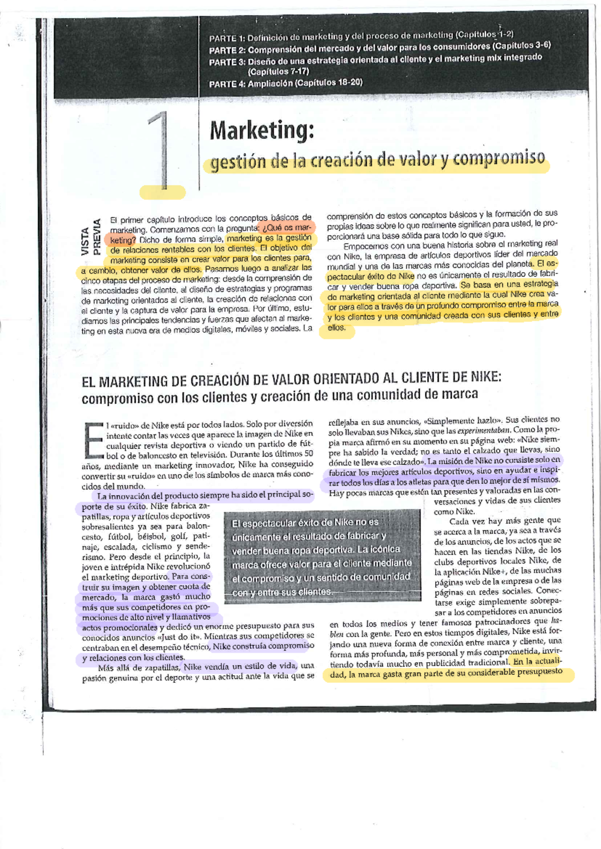 Capítulo 1: Introducción al Marketing y sus Conceptos Clave - Studocu