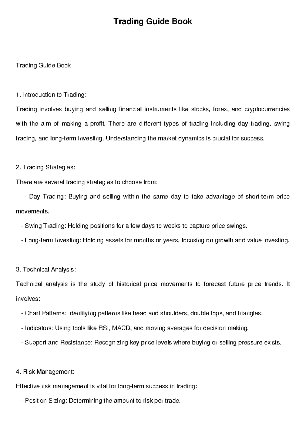 Trading Guide Book - Best share market - Trading Guide Book Trading ...