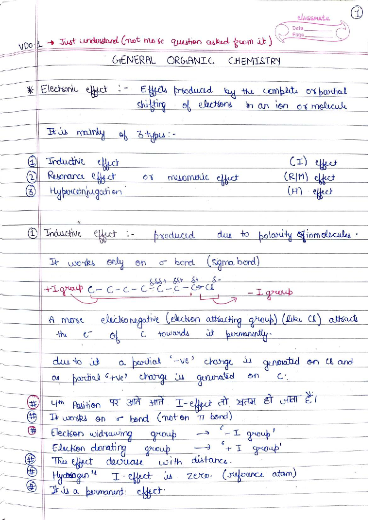 Chapter 1: General Organic Chemistry Notes (GOC) - Studocu