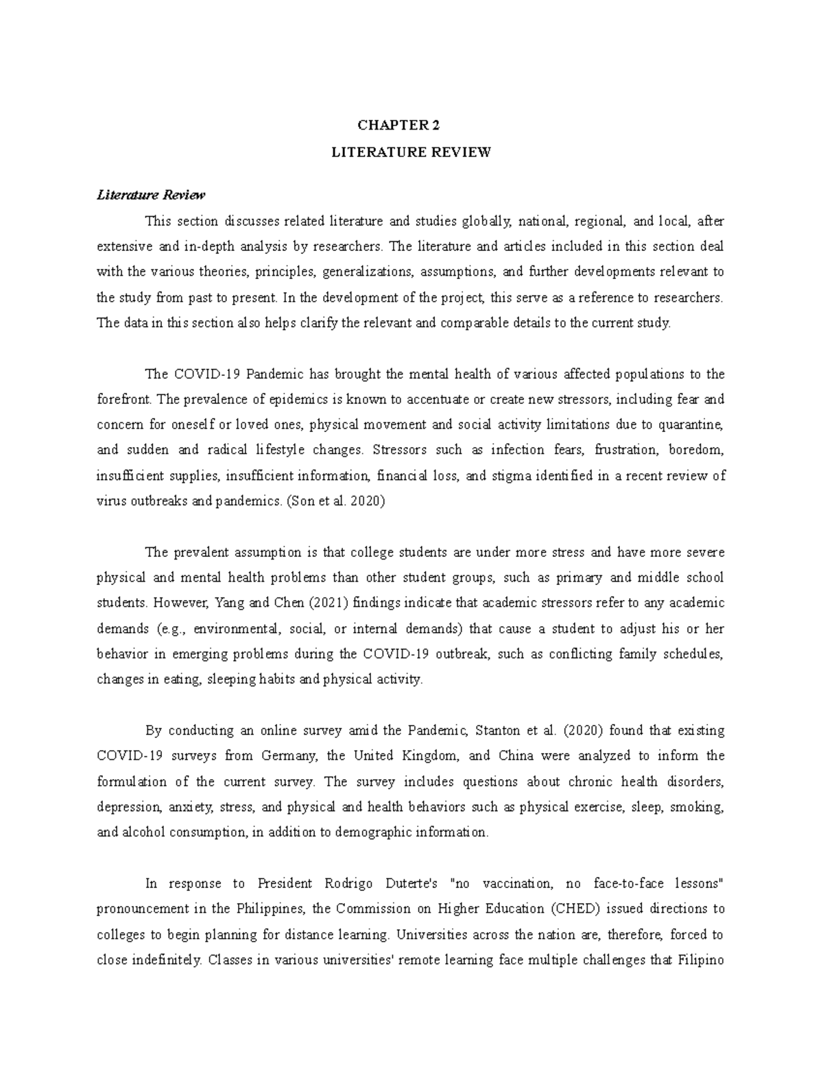 Effects of COVID-19 on Learning and Lifestyle of Senior High School ...