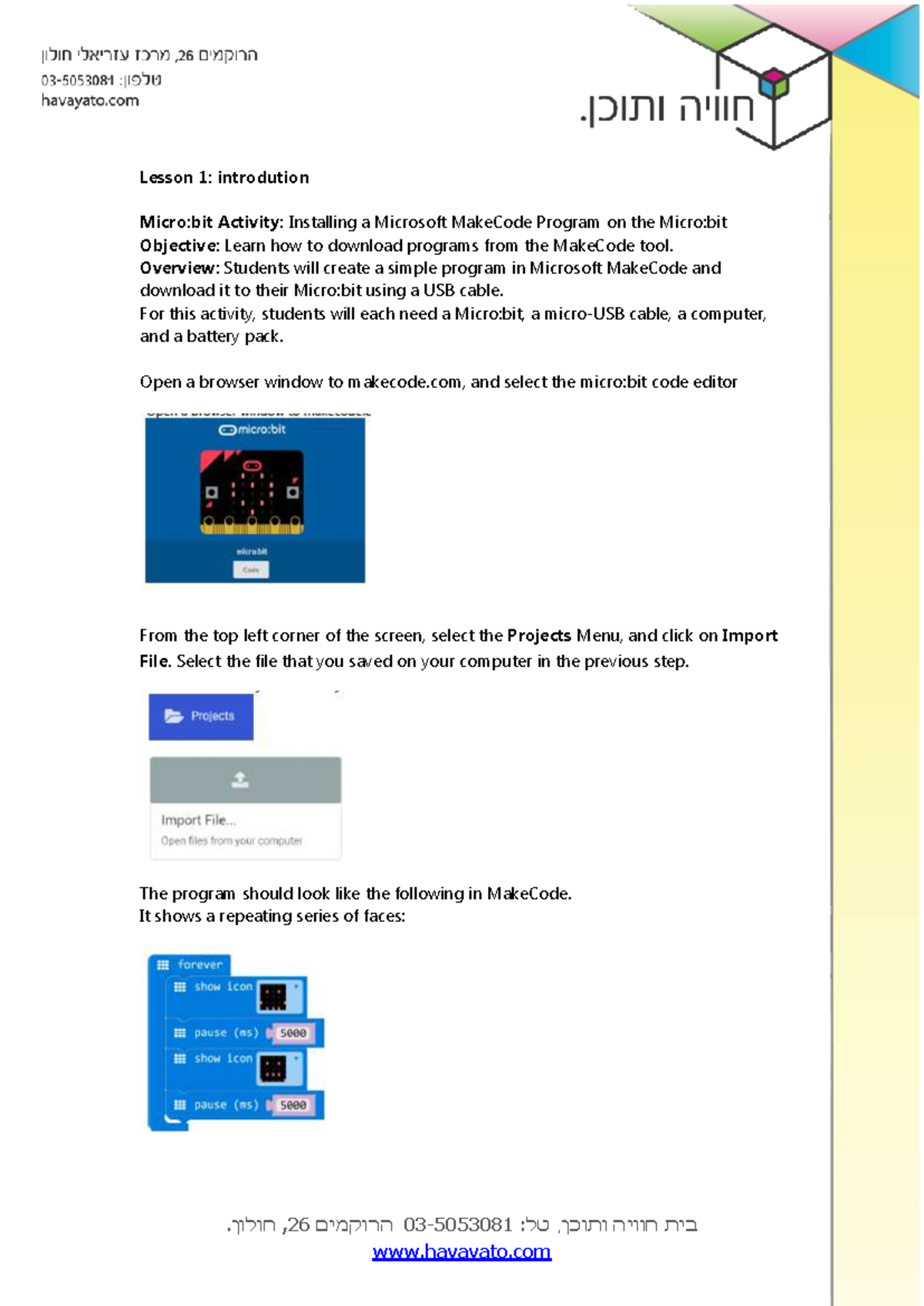 Micro:bit Lesson 1: Installing Microsoft MakeCode Program - Studocu