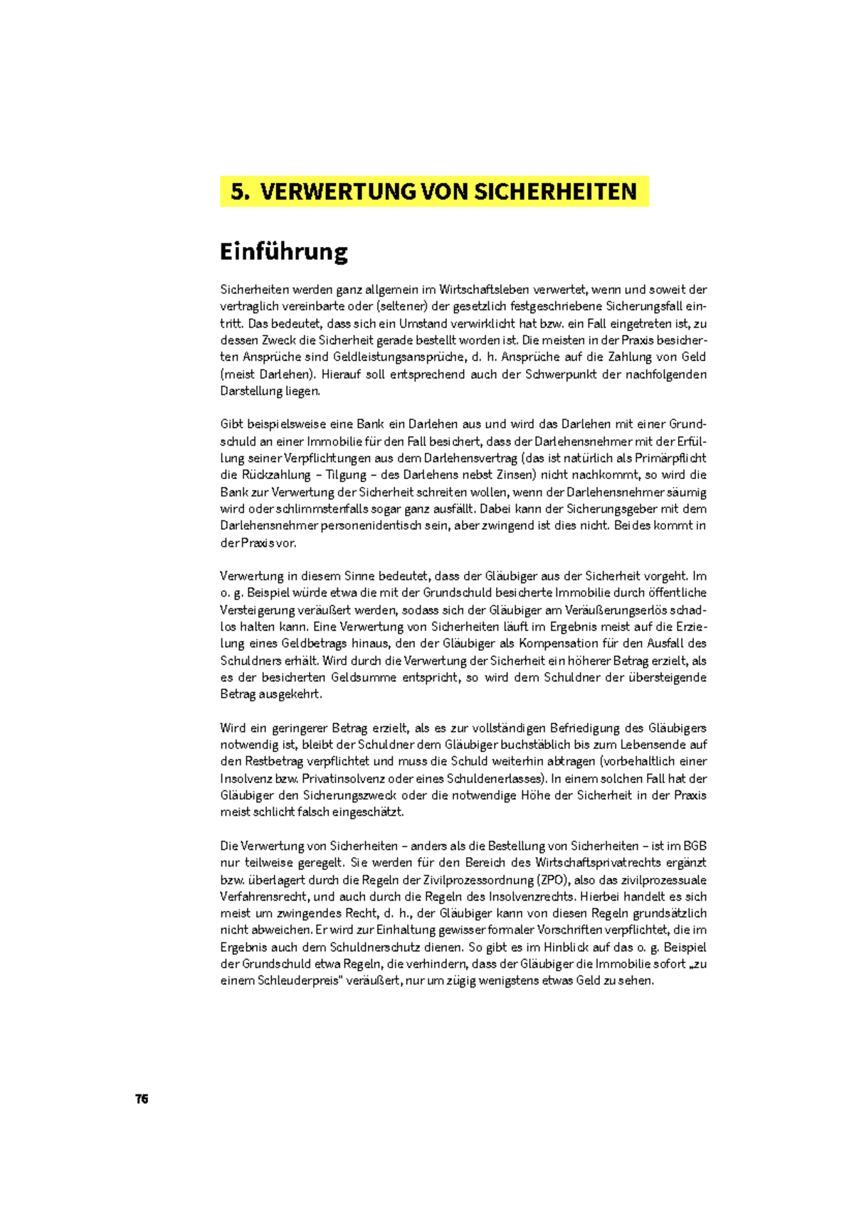 Verwertung von Sicherheiten nach BGB und ZPO: Ablösungsrecht & Verfahren