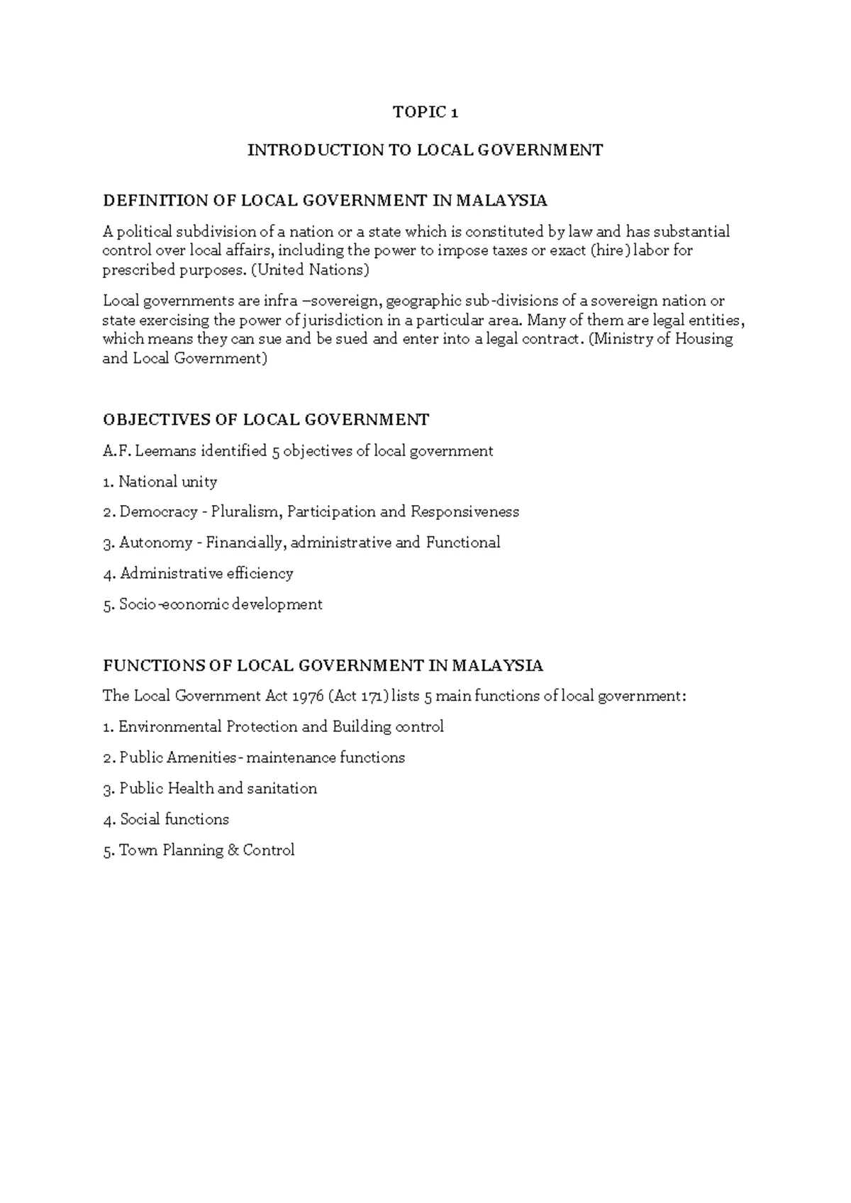 Pad 320 Assignment: Balancing Autonomy & Coordination in Malaysia - Studocu
