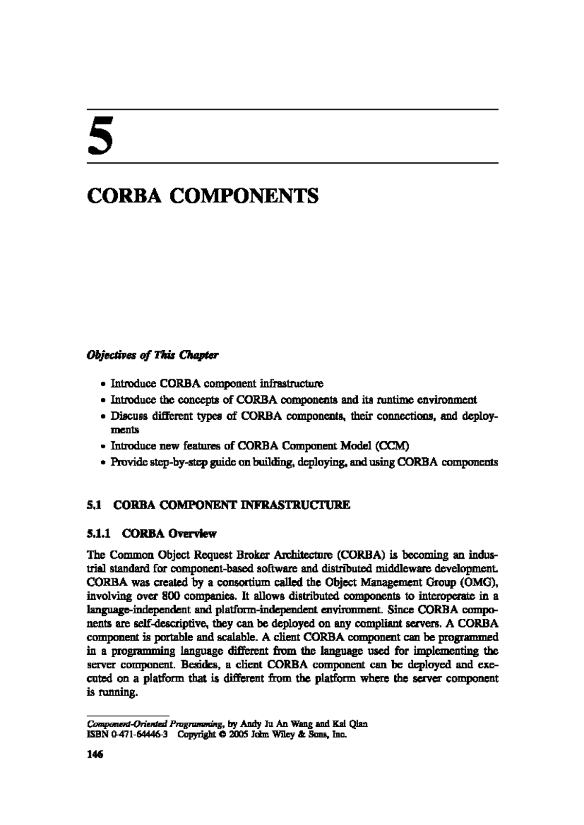 5 CORBA COMPONENTS - Key Concepts and Development Guidance - Studocu