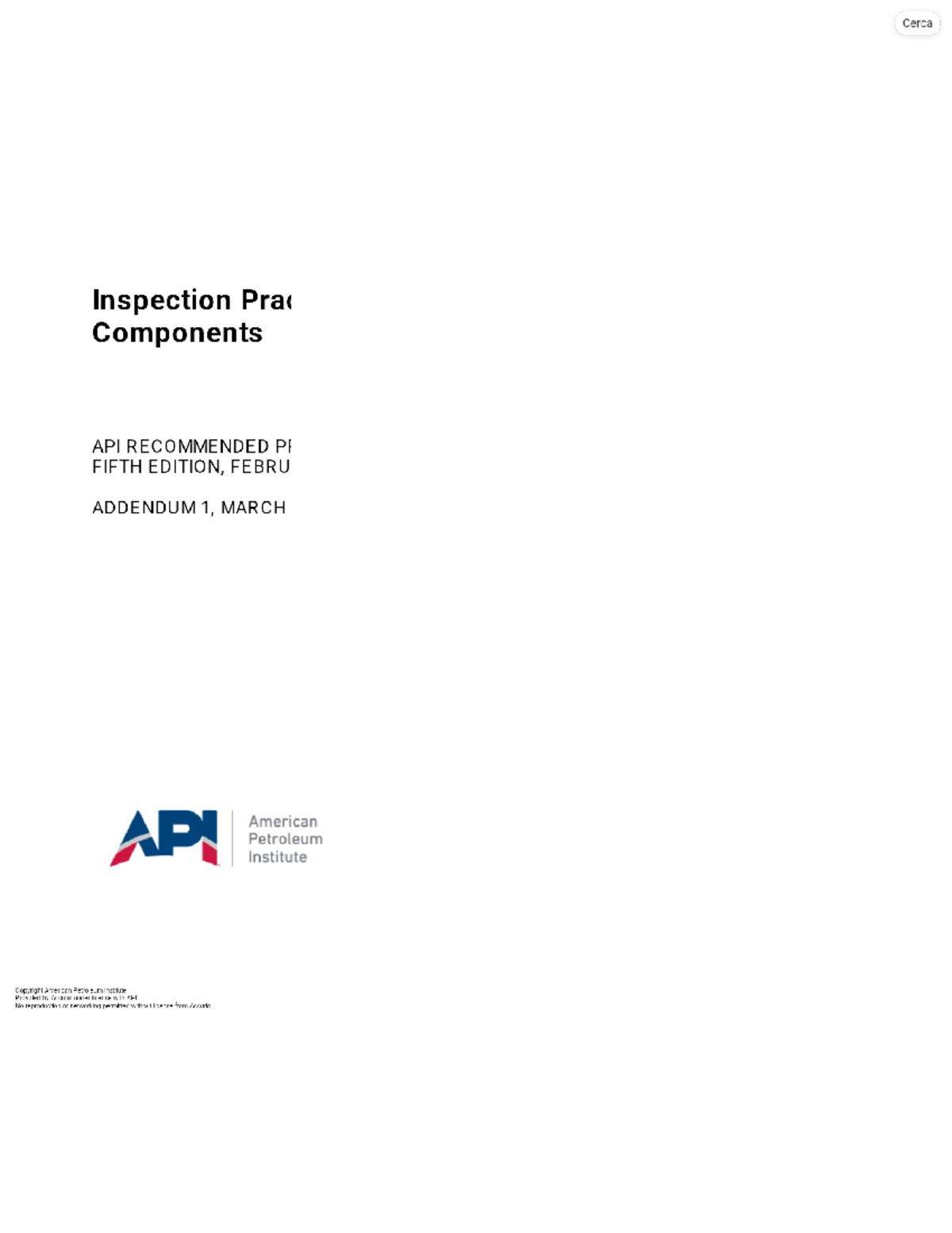 API 574: Prácticas de Inspección para Componentes de Sistemas de ...