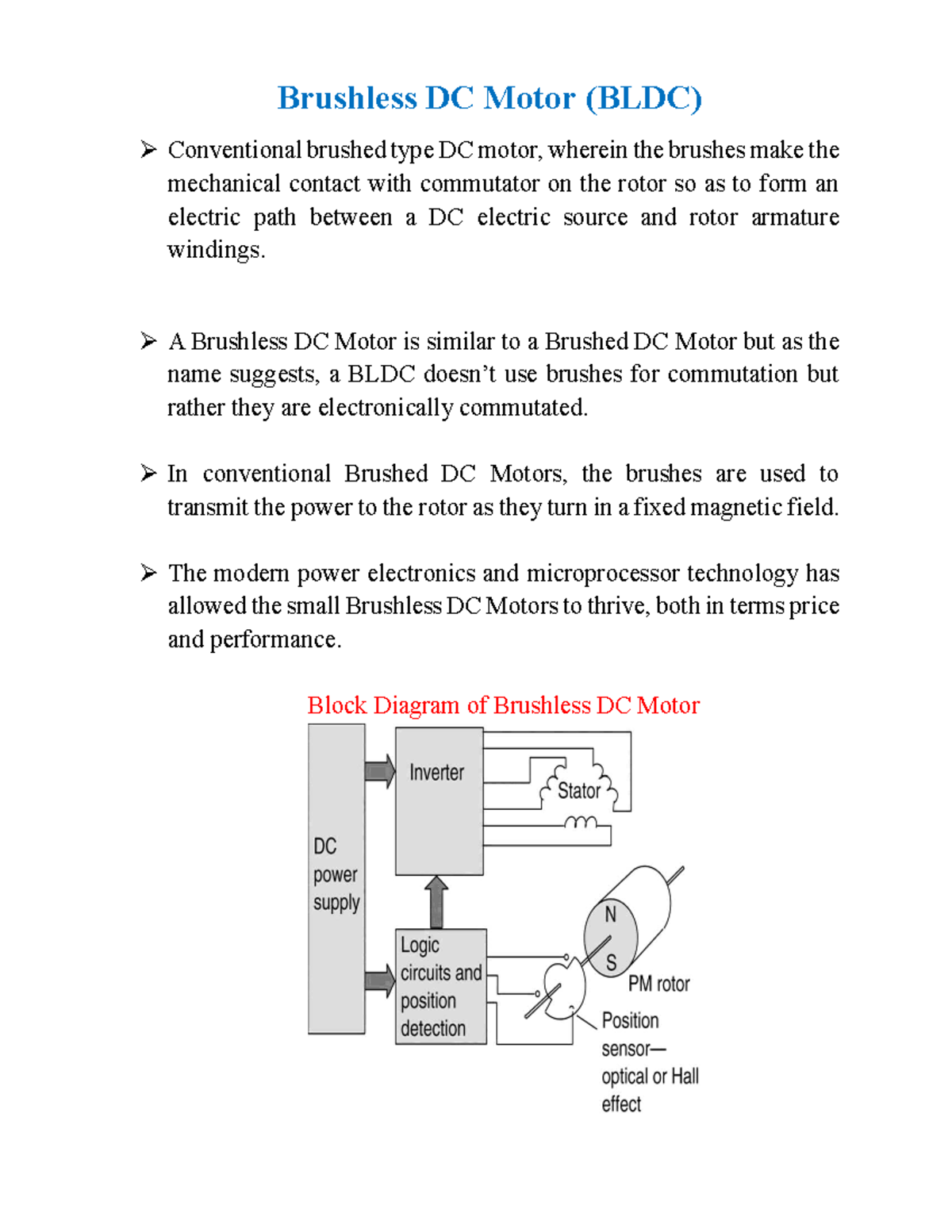 BLDC Motor: Understanding Brushless DC Motor Technology and ...