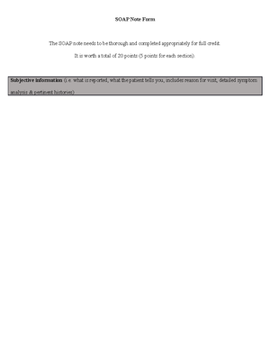 Heent SOAP Note EXAMPLE - HEENT SOAP Note Barbra Scheirer Regis College ...