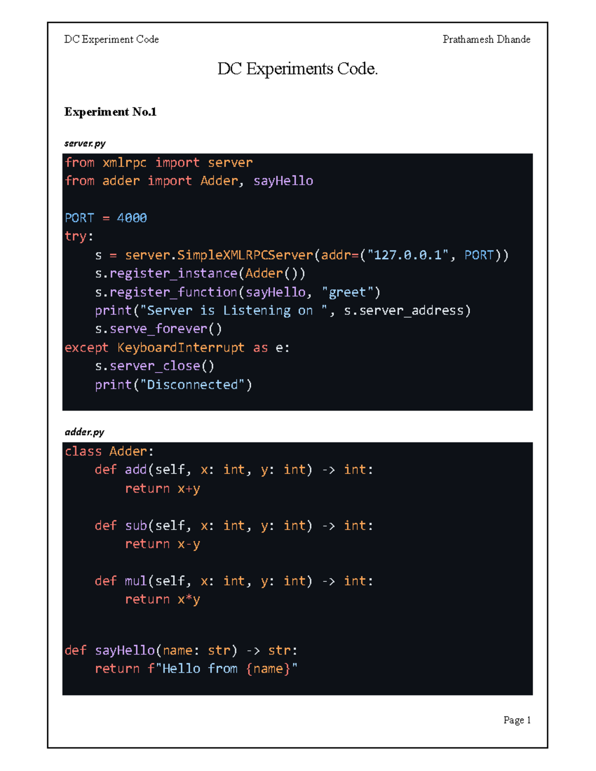 DC Experiments - DC practical Implementation - DC Experiments Code ...