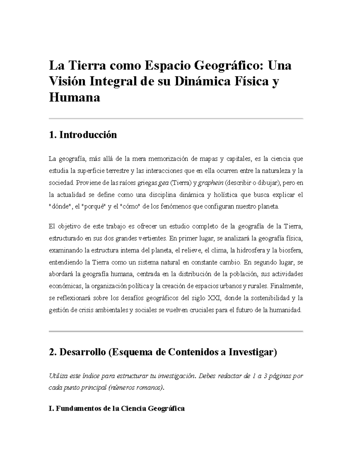 Geografía Integral: Dinámicas Físicas y Humanas de la Tierra - Studocu