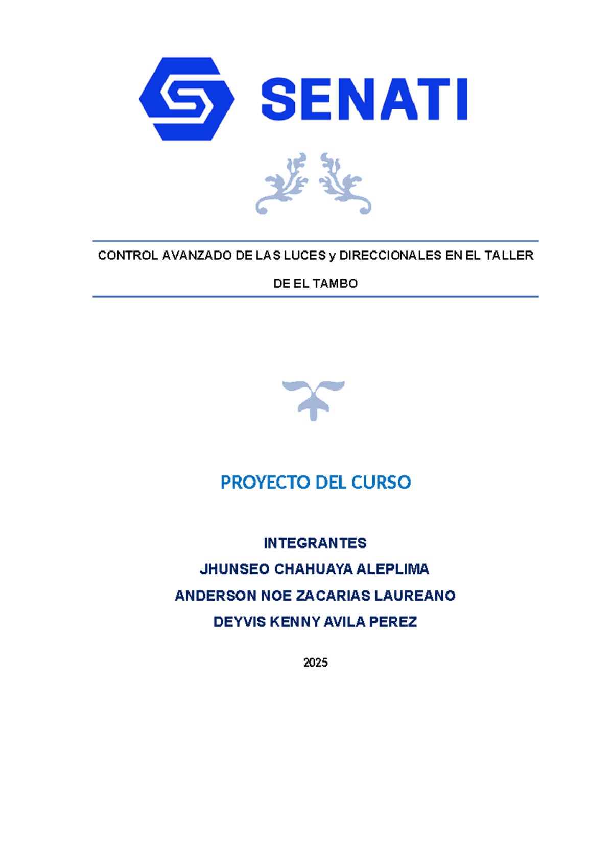 Control Avanzado de Luces y Direccionales en Taller - Proyecto 2025 ...