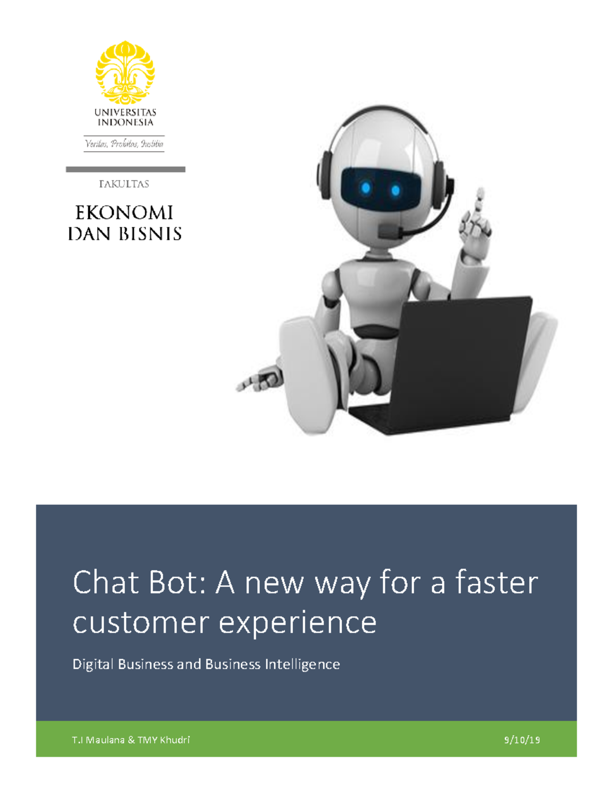 Case Study: Benefits and Risks of Chatbots in Customer Service - Studocu