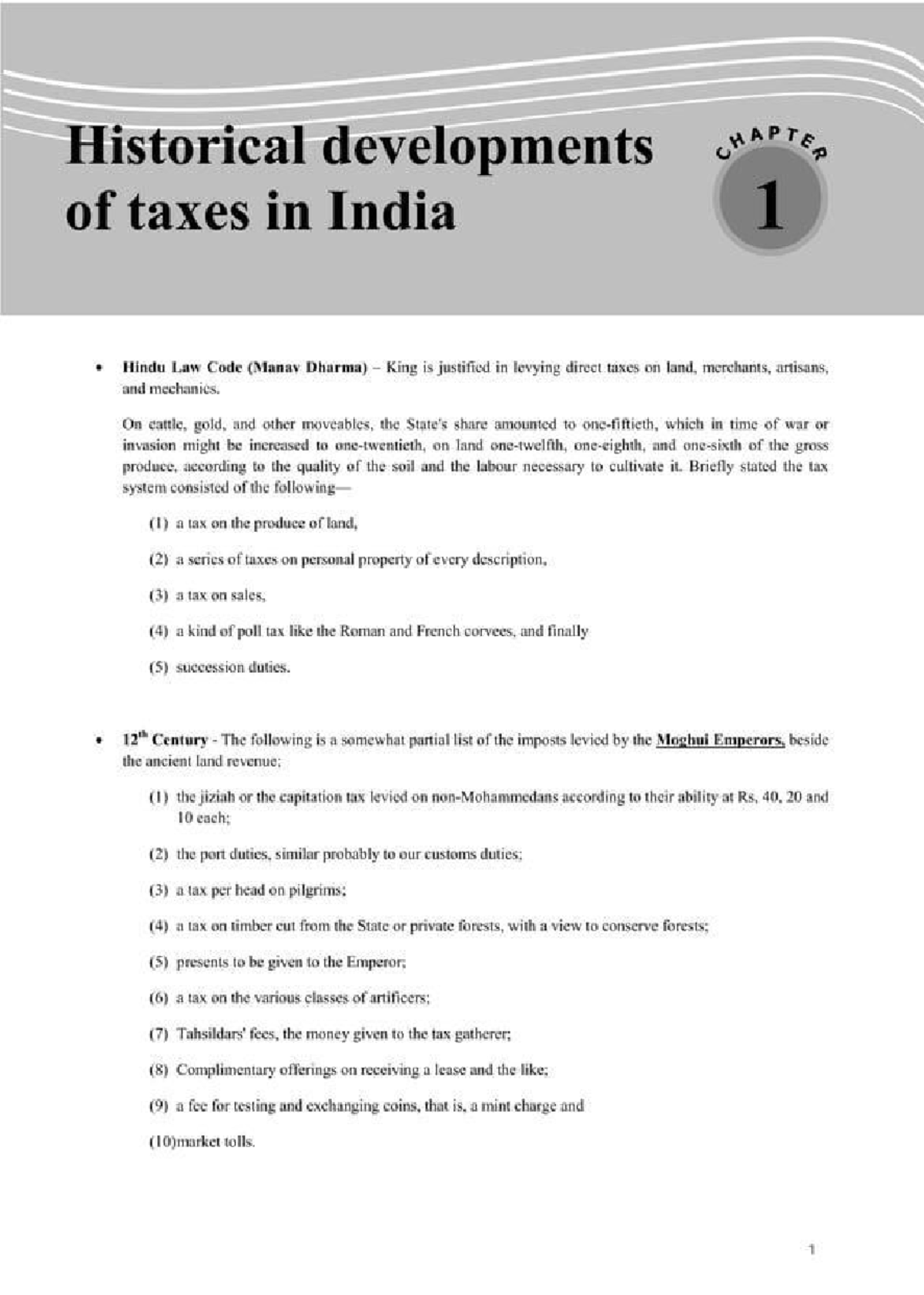 Hindu Law Code (A0): Taxation Overview and Historical Context - Studocu