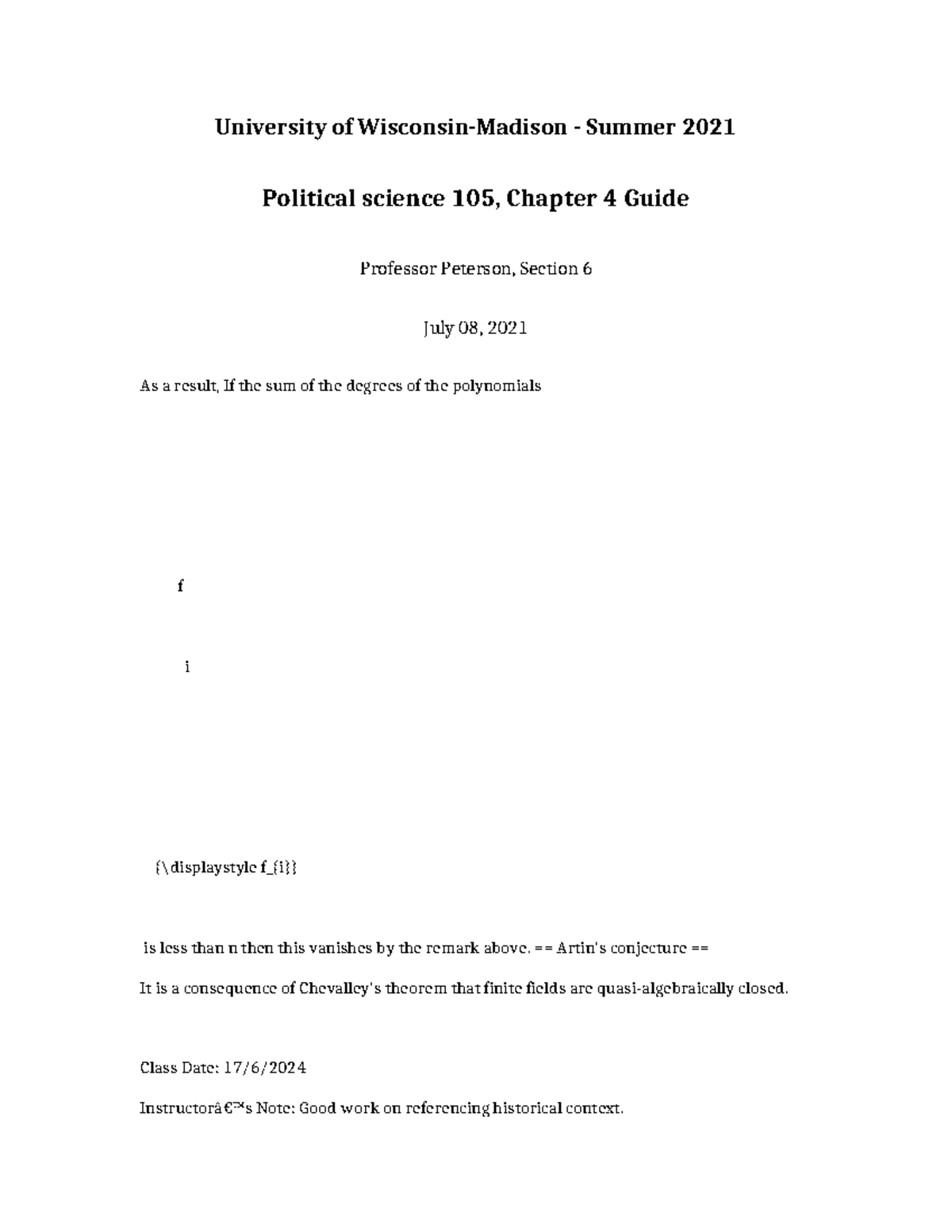 Political Science 105: Chapter 4 Study Guide - Summer 2021 - Studocu
