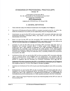 Prboa Annotated Reference ON Statutory C - ARCHITECTS (RLAs) as adopted ...