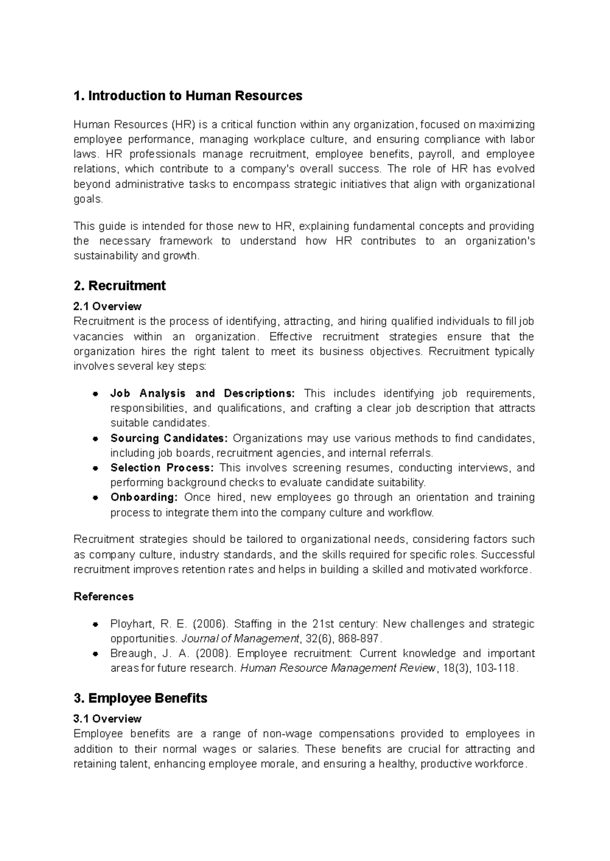 HR Basics for Beginners A Comprehensive Guide - 1. Introduction to ...