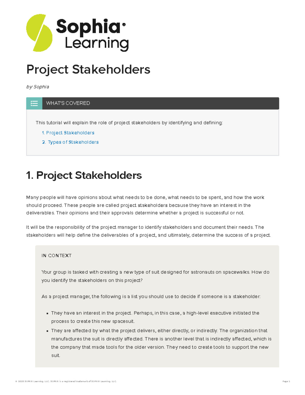 Project Stakeholders: Roles and Types in Project Management (1.1.2 ...