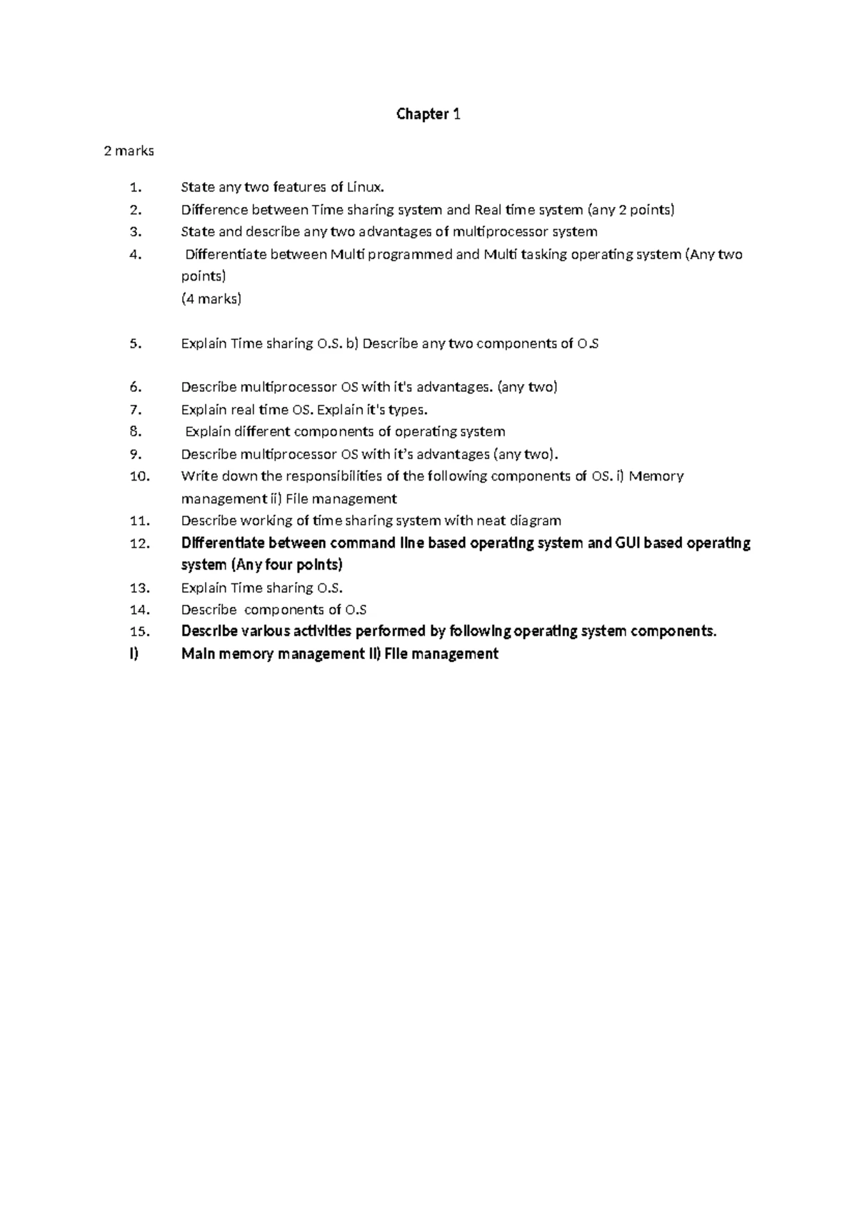 OSY Practical Exam: File Attributes, OS Concepts, & Processes - Studocu