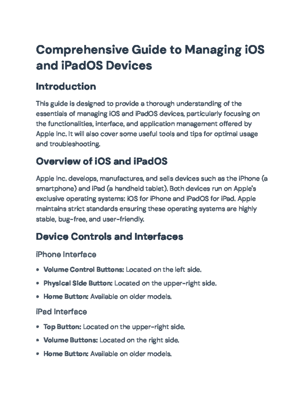 Comprehensive Guide to Managing iOS & iPadOS Devices (Tech 101 ...