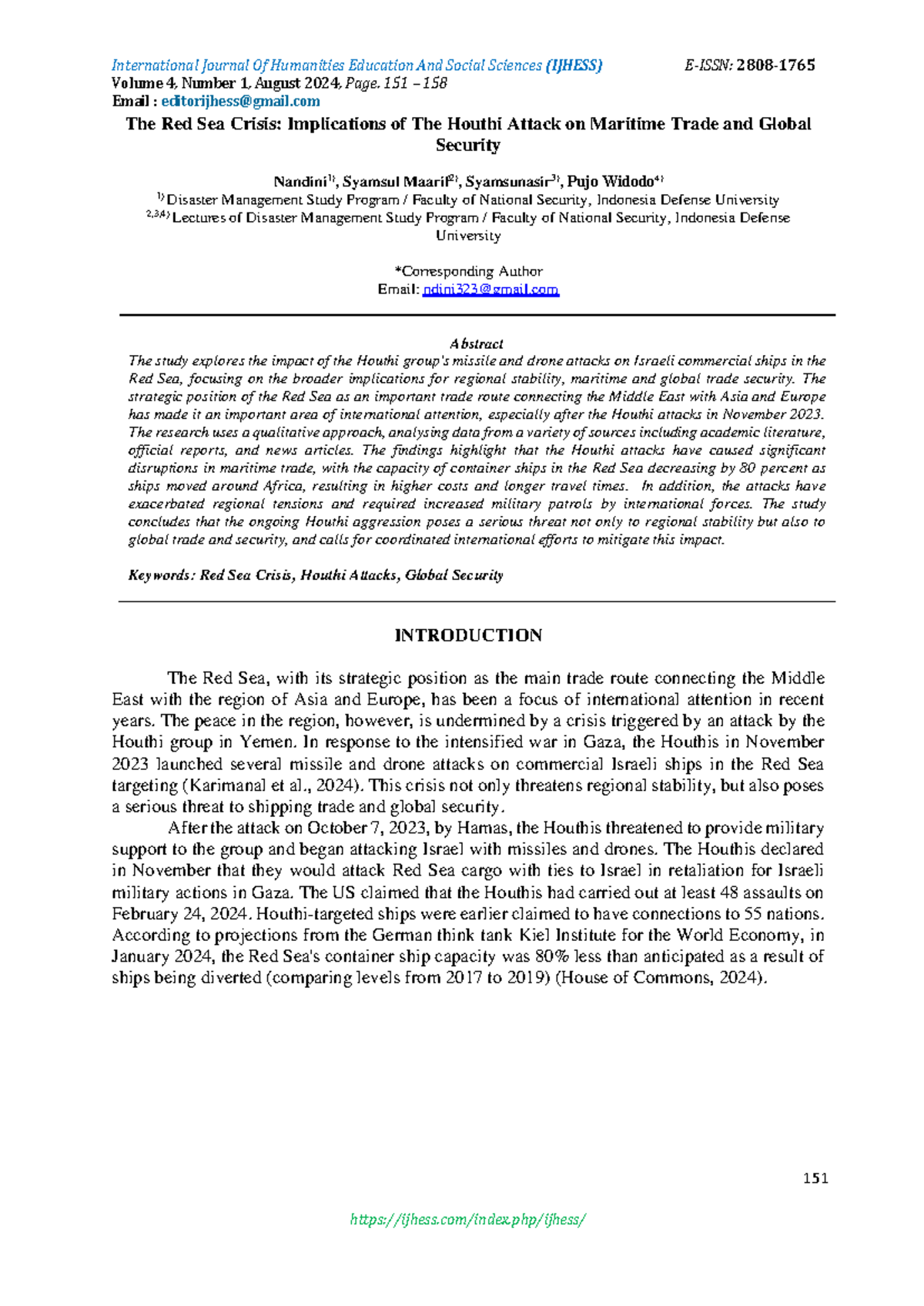 The Red Sea Crisis: Houthi Attacks and Their Global Trade Impact ...
