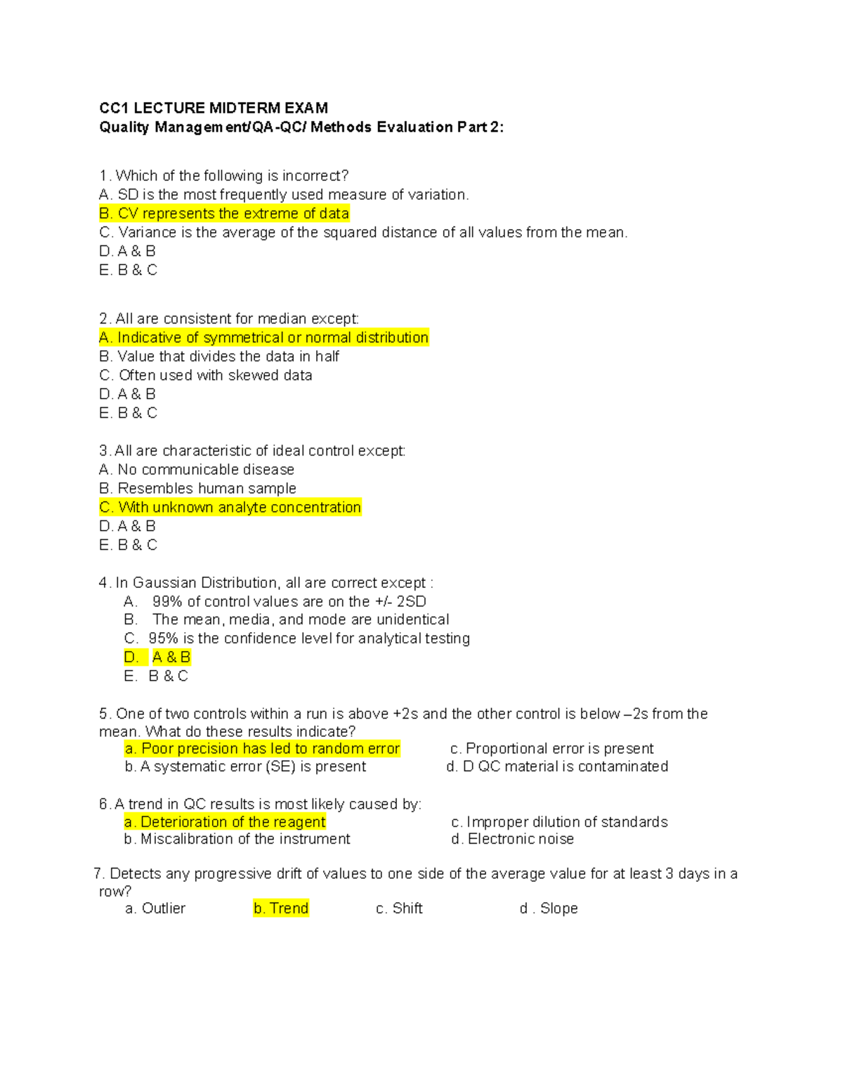 Quality Management QA QC Methods Evaluation Part 2 - CC1 LECTURE ...
