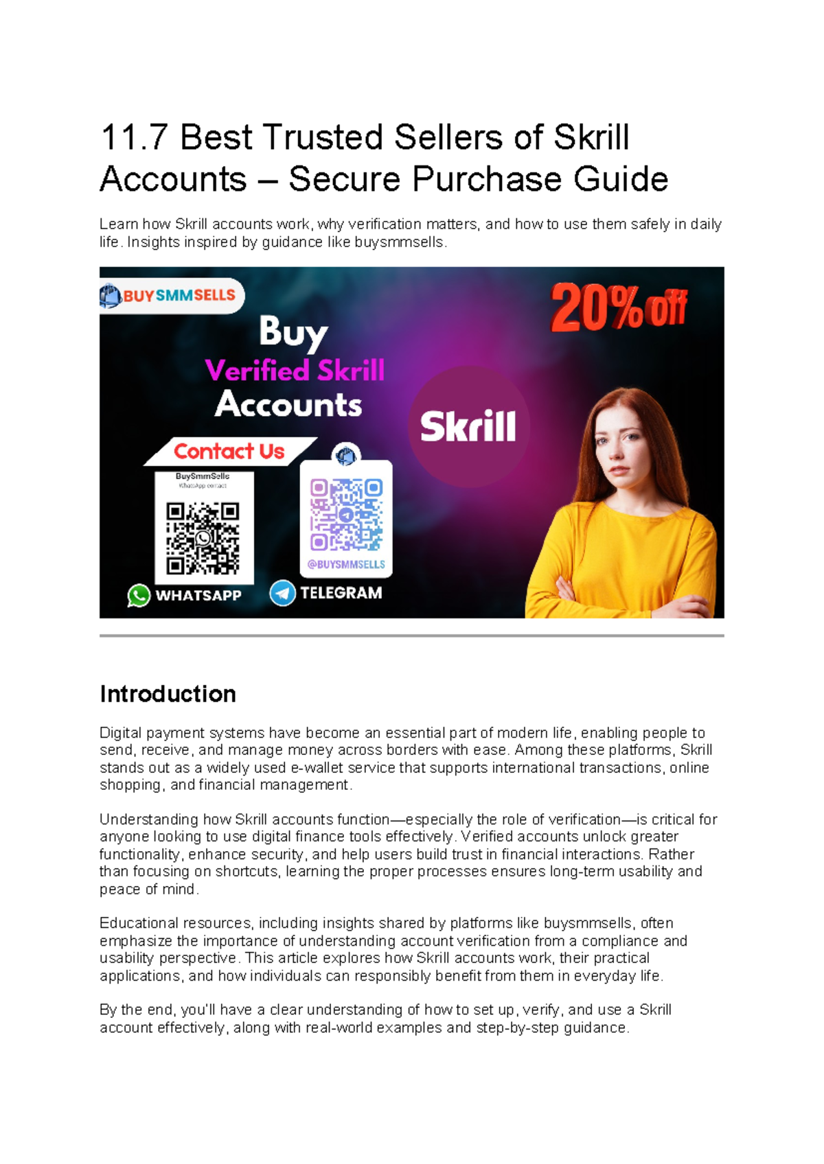 11.7 Skrill Accounts: Secure Purchase & Verification Guide - Studocu