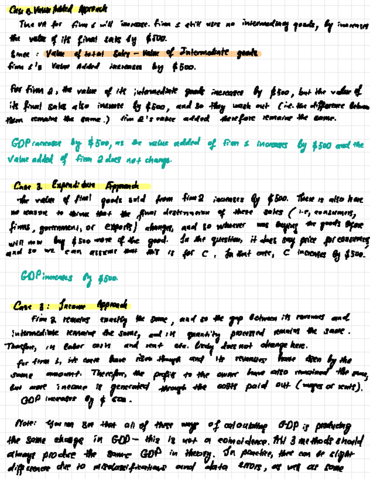 Tutorial 2 notes on GDP calculation and human development index - Studocu