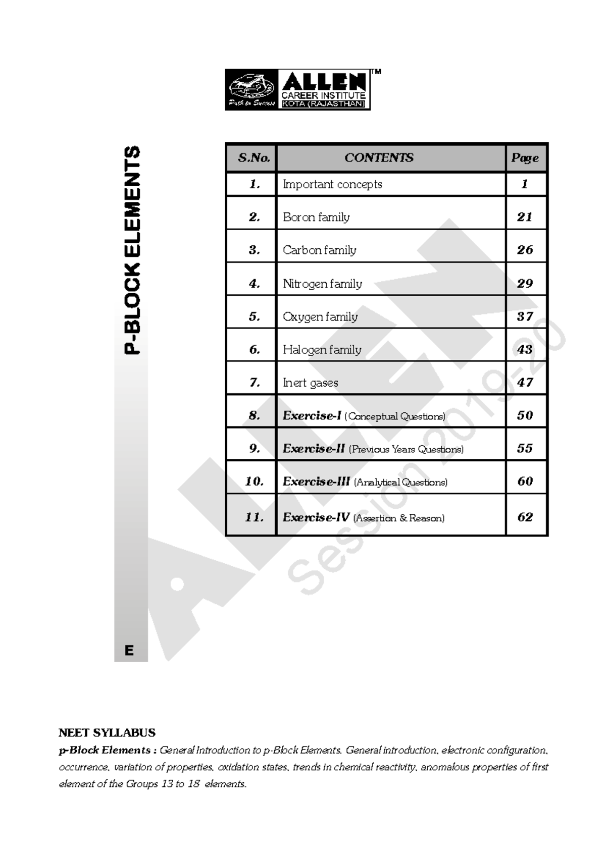 P Block Elements: Comprehensive Summary Notes for NEET Preparation ...