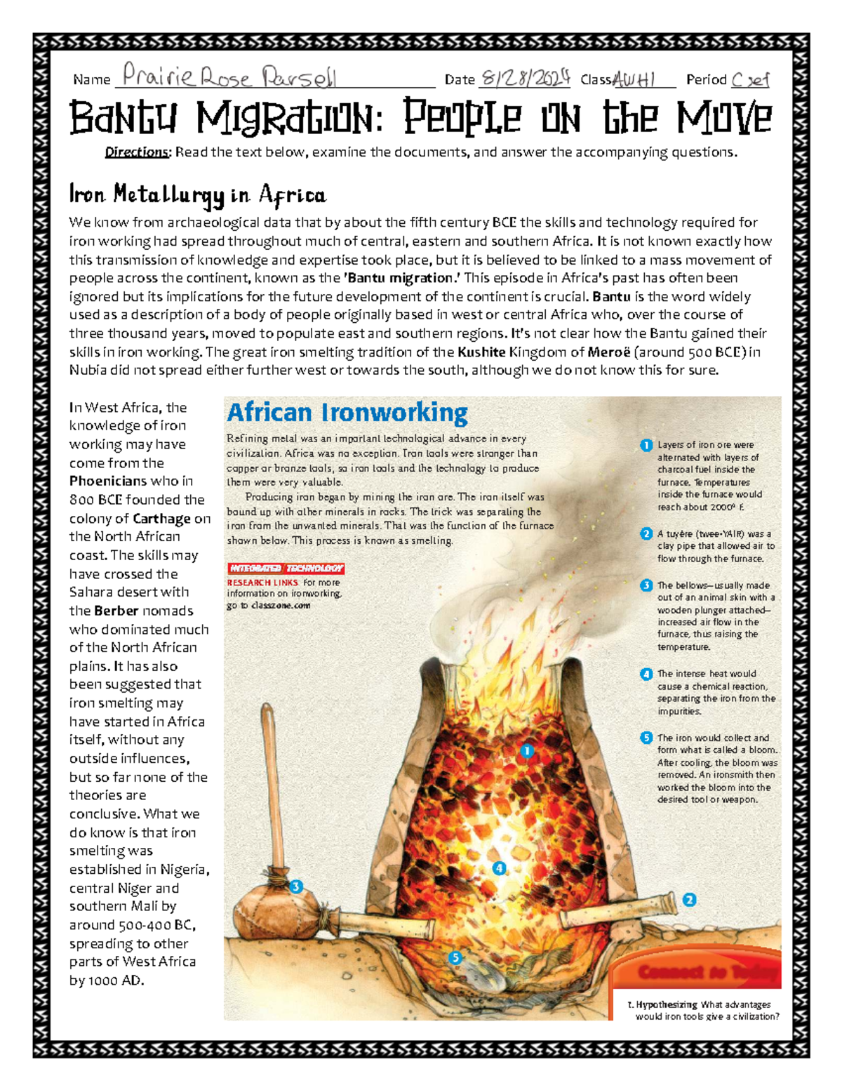 Bantu Migration and Iron Metallurgy: Insights and Impacts (ACC World ...