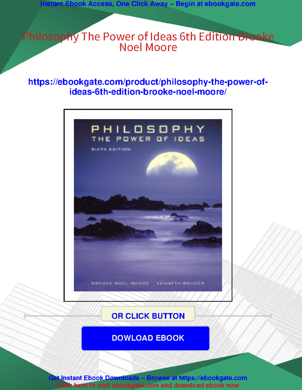 Philosophy: The Power of Ideas, 6th Edition - Key Concepts and Insights ...