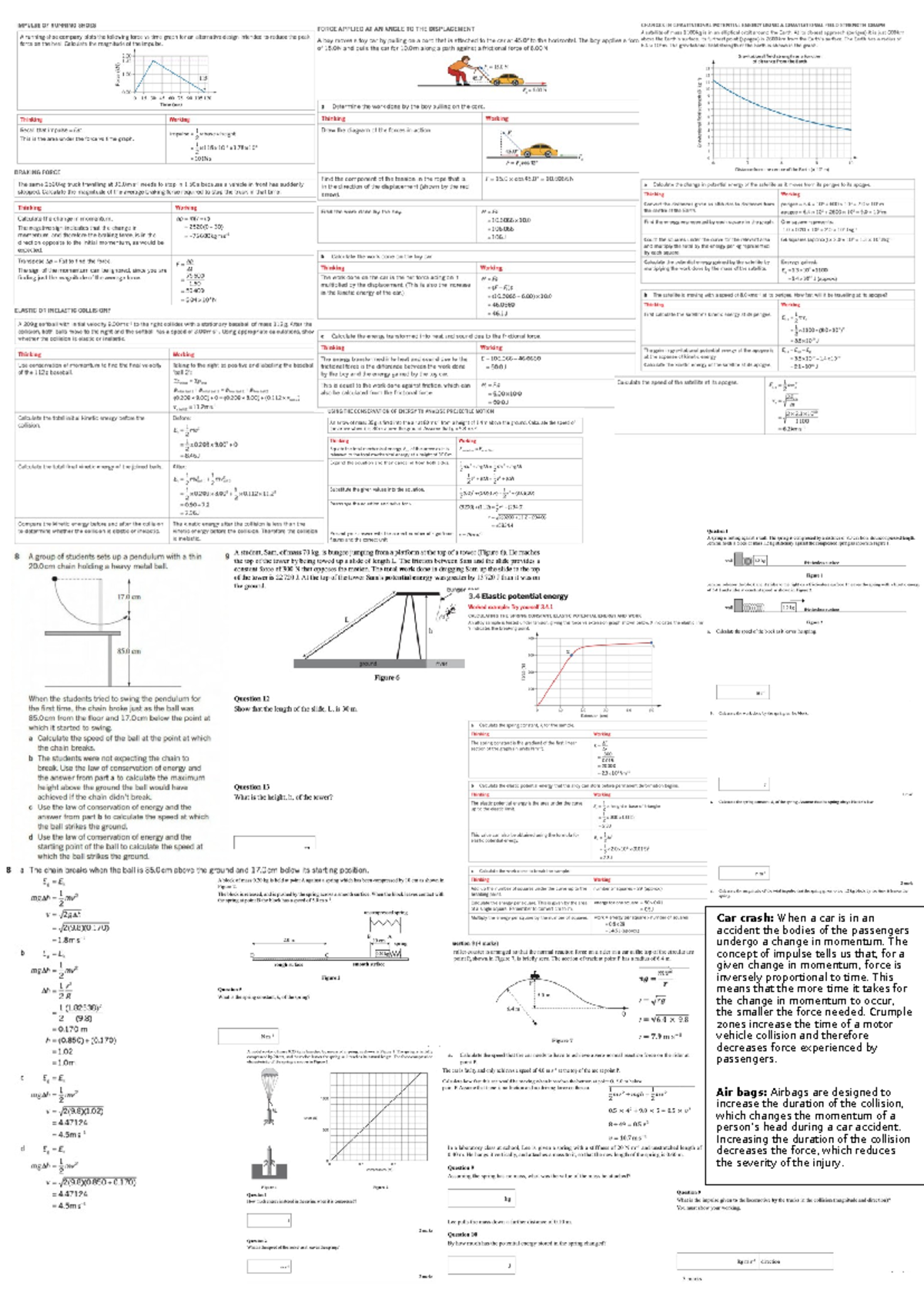 Final verison physics cheat sheet reference chapter 3 - Car crash: When ...