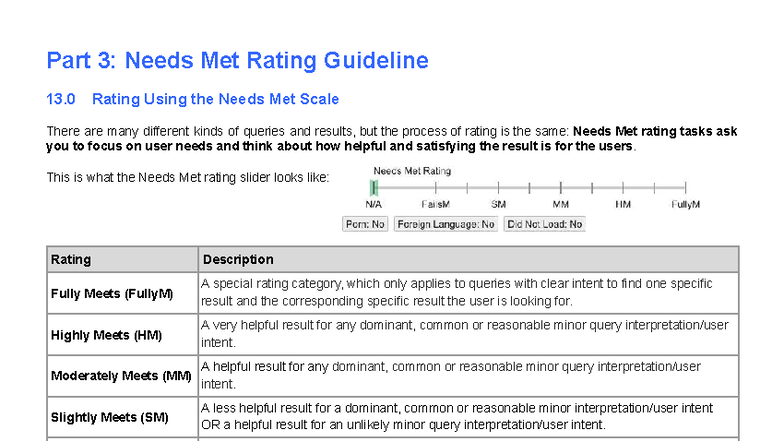 Needs Met Guidelines 113-174 - Part 3: Needs Met Rating Guideline 13 ...
