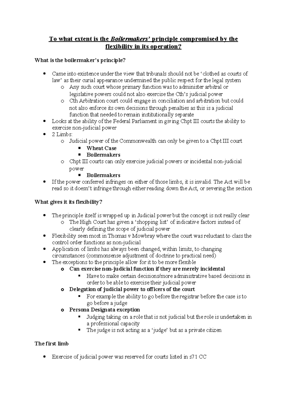Boilermakers essay notes - To what extent is the Boilermakers ...