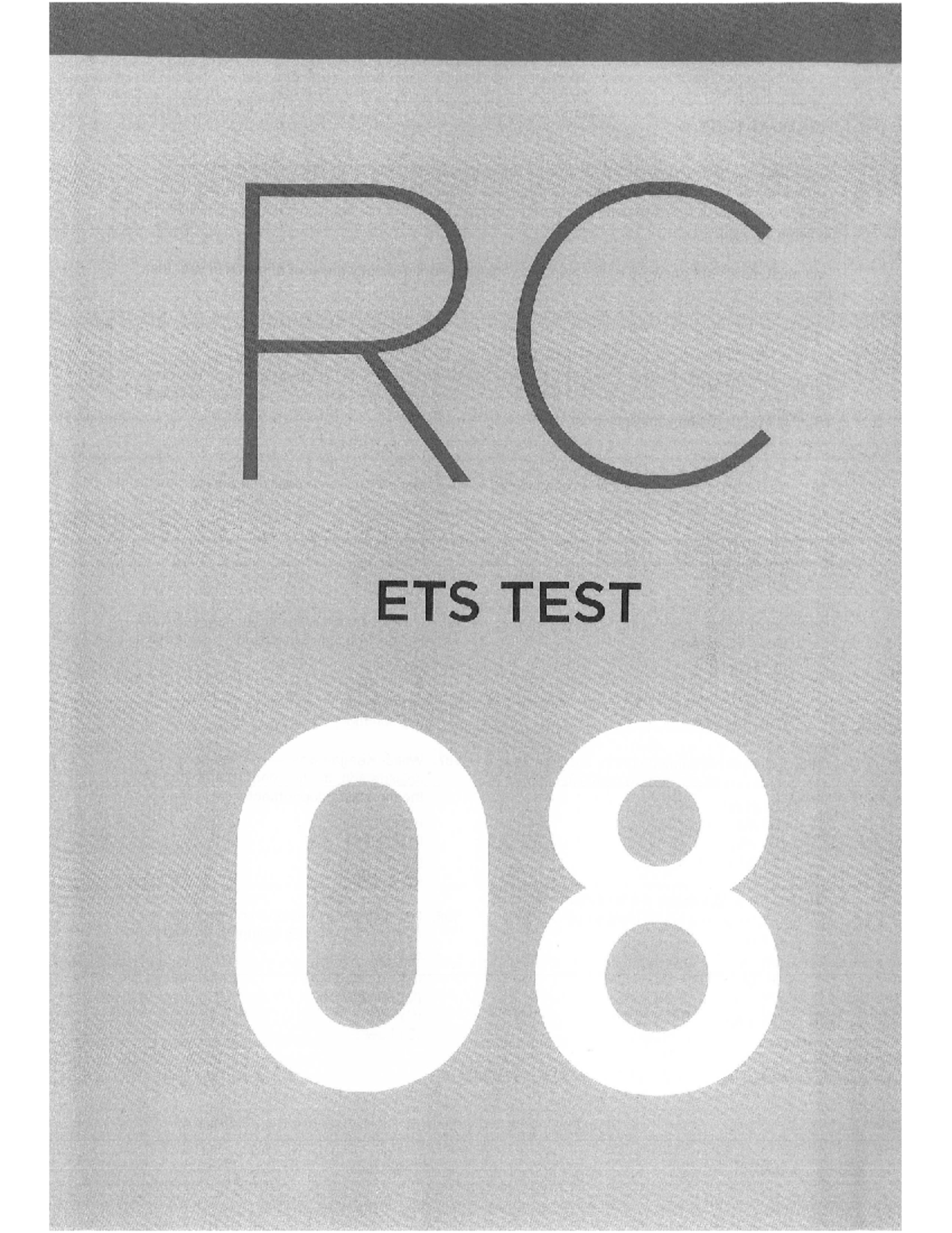 ETS TEST READING TEST - Comprehensive Guide and Practice - Studocu
