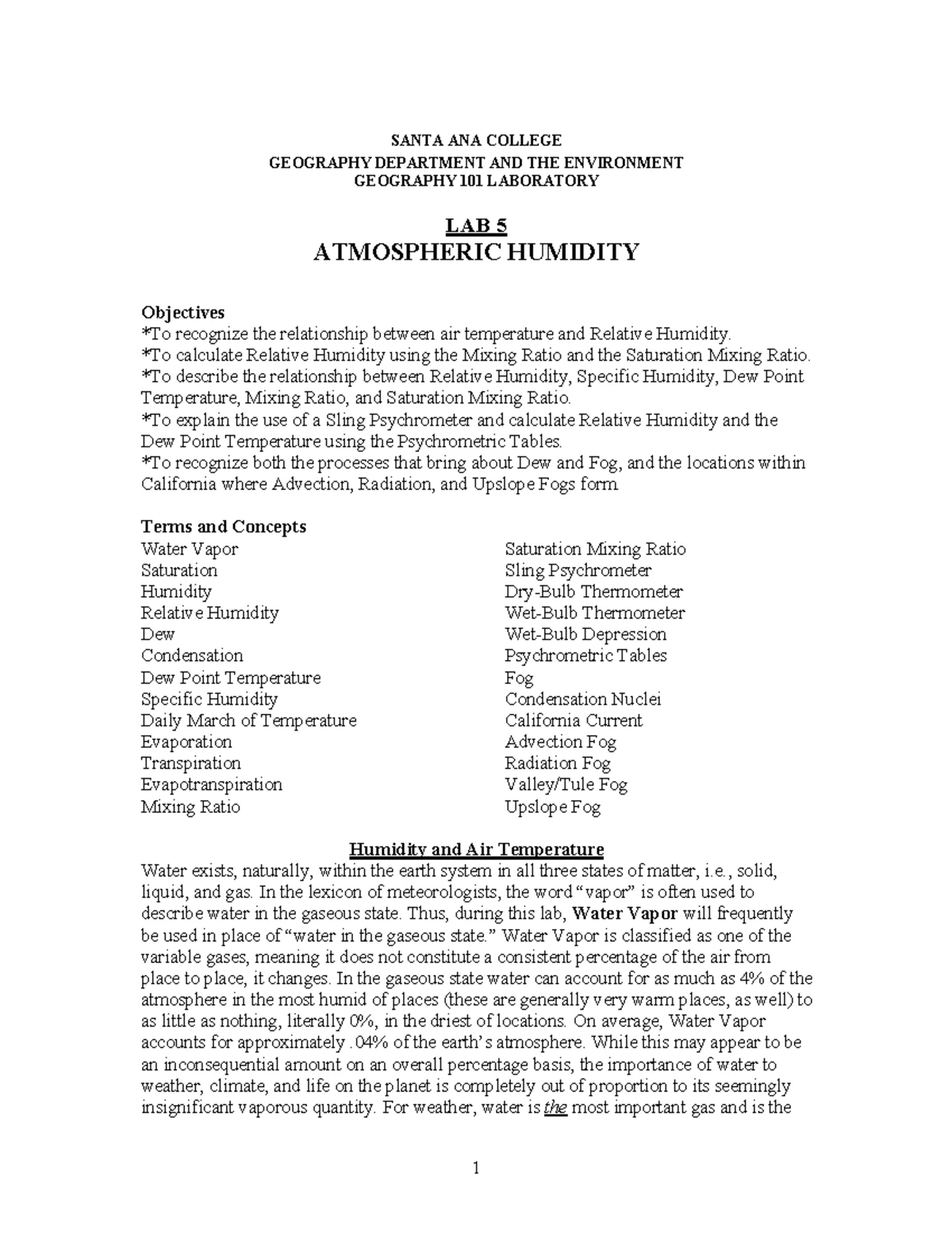 Land vs. Water Lab-1: Analyzing Continental & Maritime Climates - Studocu