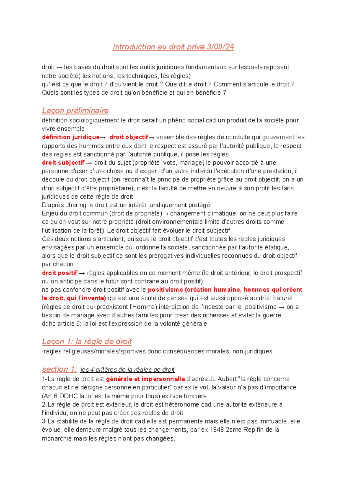 introduction du premier cours de droit privé - Introduction au droit ...